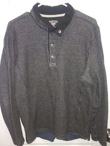 Gray Button Up Sweater